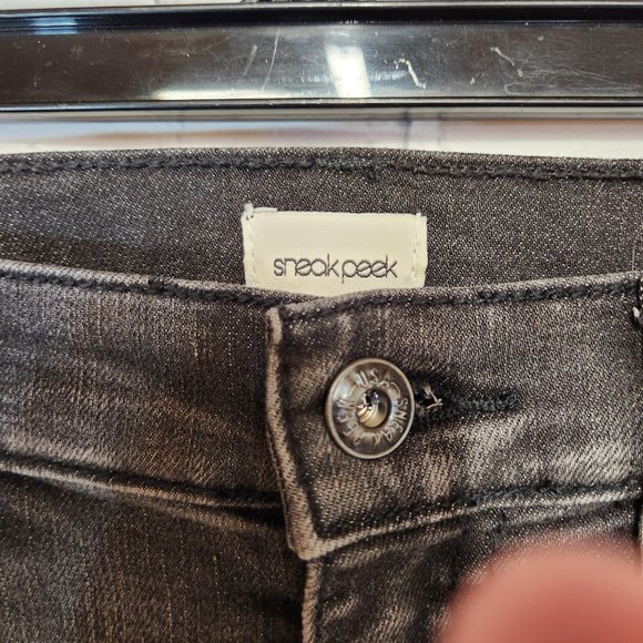 Sneak Peek Ripped Flare Jeans Black - Medium - Picture 3 of 4